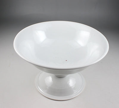 White porcelain goblet by Takashi Nakazato