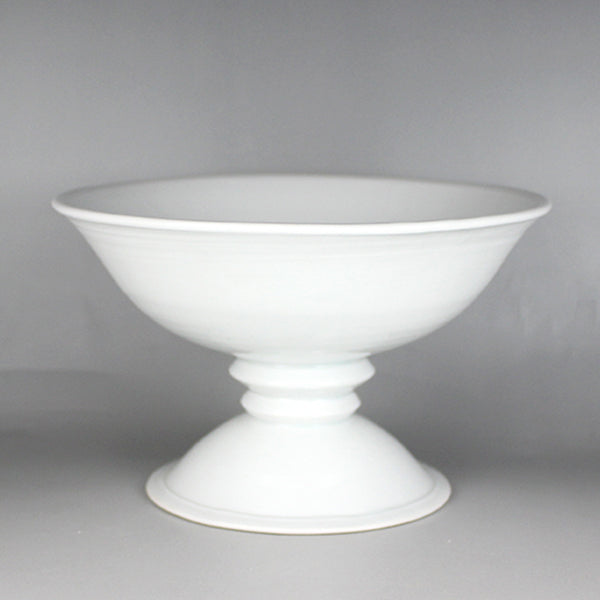 White porcelain goblet by Takashi Nakazato