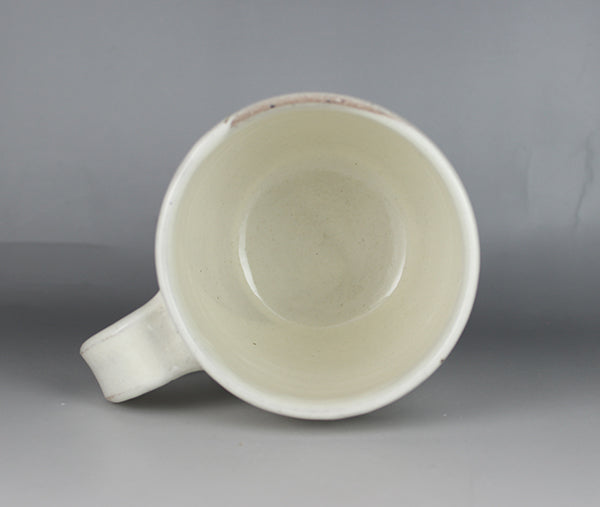 Taroemon Nakazato kiln cup with painted powder handle