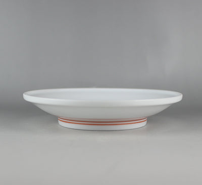 Kakiemon kiln plate with chestnut and quail design
