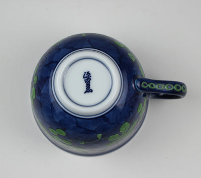 Gen-emon kiln green color grape bowl plate