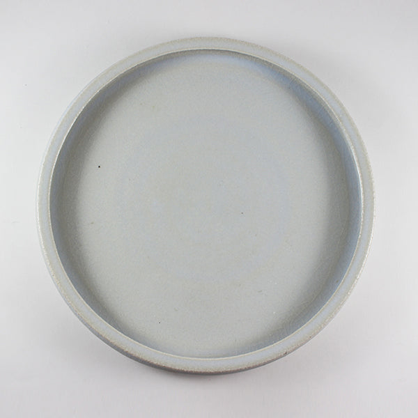 Blue white porcelain plate by Takashi Nakazato