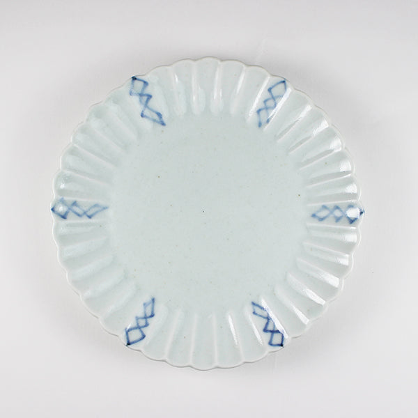 224porcelain 2245 Kikyo 5-sun plate (Dometsuke)