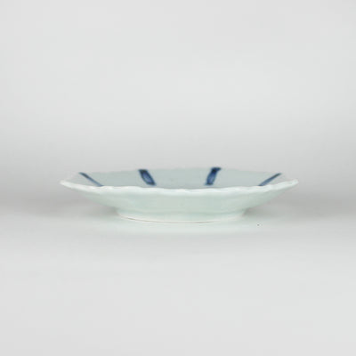 224porcelain 2245 Rinka 4-sun plate (sometsuke)