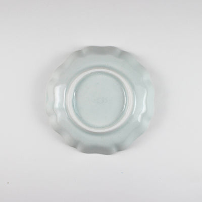 224porcelain 2245 Rinka 3-sun plate (white porcelain)