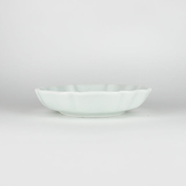 224porcelain 2245 Rinka 3-sun plate (white porcelain)