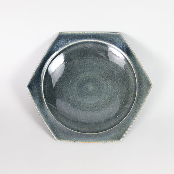 Hanako Nakazato Honeycomb dish S Blue jeans A