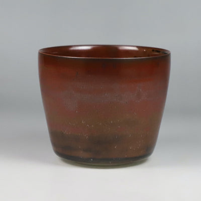 百田暁生　作　鉄釉カップ3