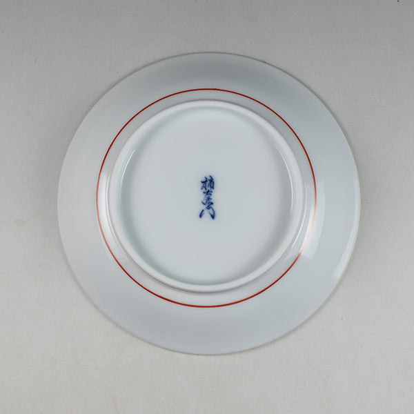 Kakiemon Kiln Nishiki Strawberry Plate (Five Guests)