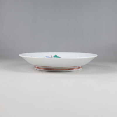 Kakiemon Kiln Nishiki Strawberry Plate (Five Guests)