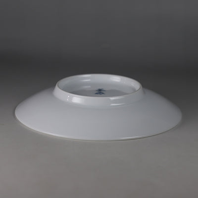 Manji Inoue white porcelain blue sea wave design coffee bowl
