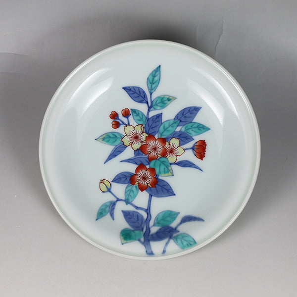 Imaemon kiln decorative plate (Pear flower painting)