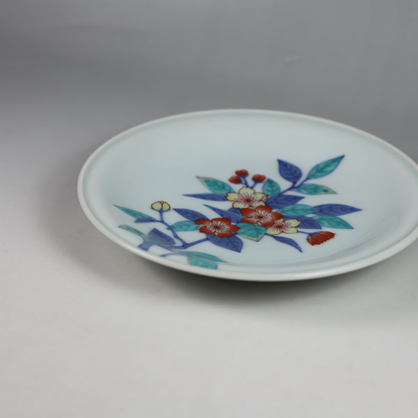 Imaemon kiln decorative plate (Pear flower painting)