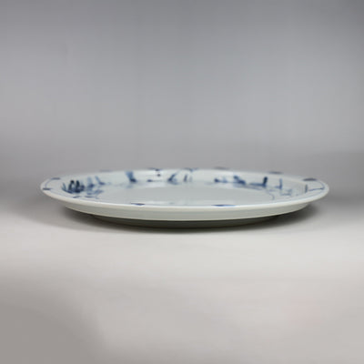 Arita PorcelainLab 9-inch Tenpei Plate (Peony Arabesque)