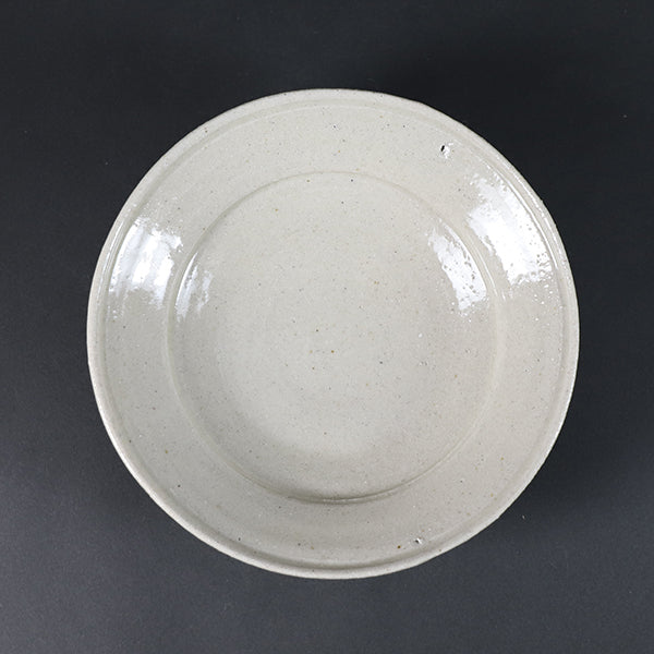 White porcelain plate 1 by Yoshihisa Ishii