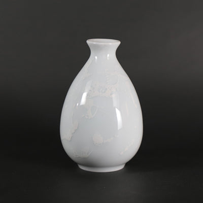 Yuki Inoue white porcelain glaze dripping sake bottle