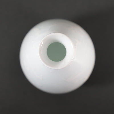 Yuki Inoue white porcelain glaze dripping sake bottle