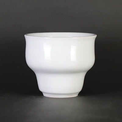 White porcelain tea cup by Takashi Nakazato