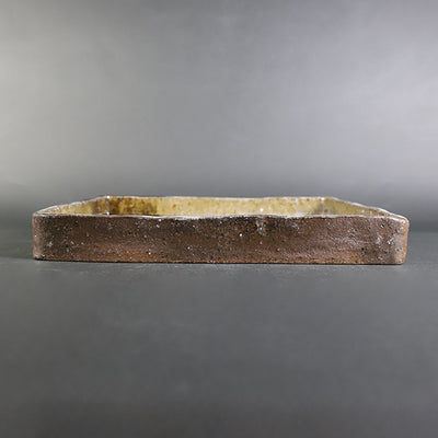 Korean Karatsu square plate by Munehiko Maruta