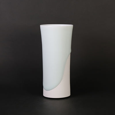 Blue porcelain cup by Akio Momota
