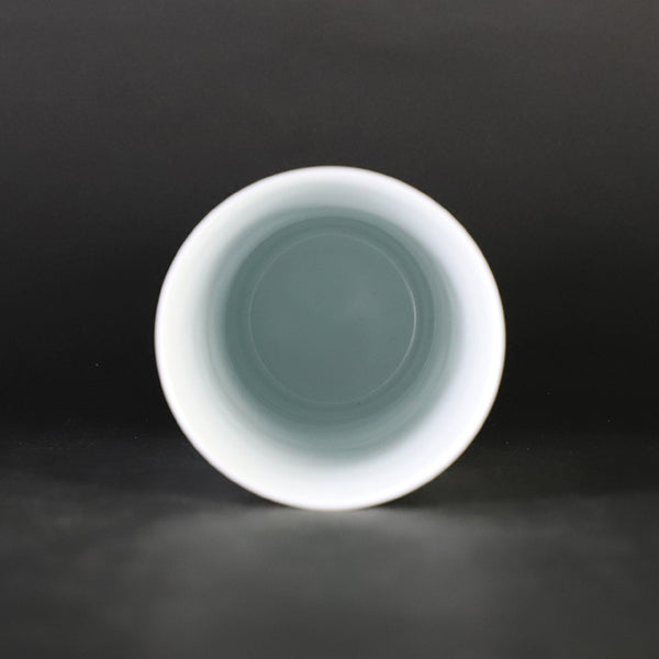 Blue porcelain cup by Akio Momota