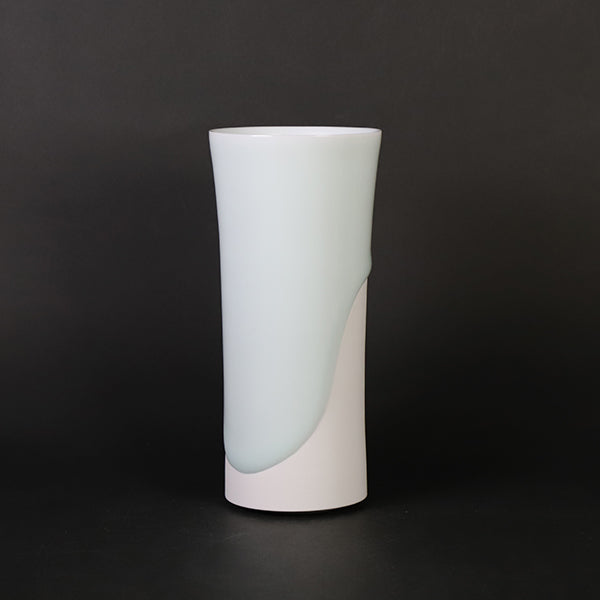 Blue porcelain cup by Akio Momota