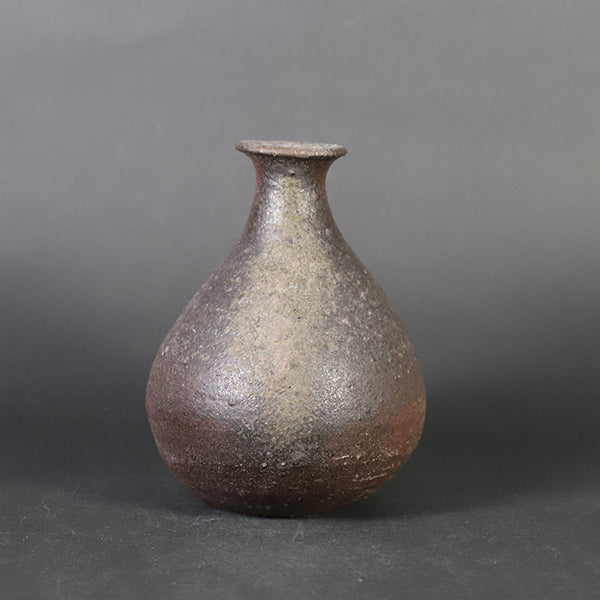 Karatsu Nanban sake bottle by Takashi Nakazato