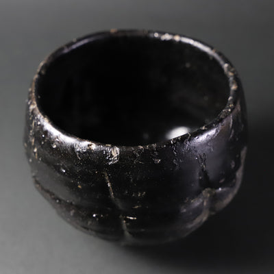 丸田宗彦　作　唐津黒茶盌