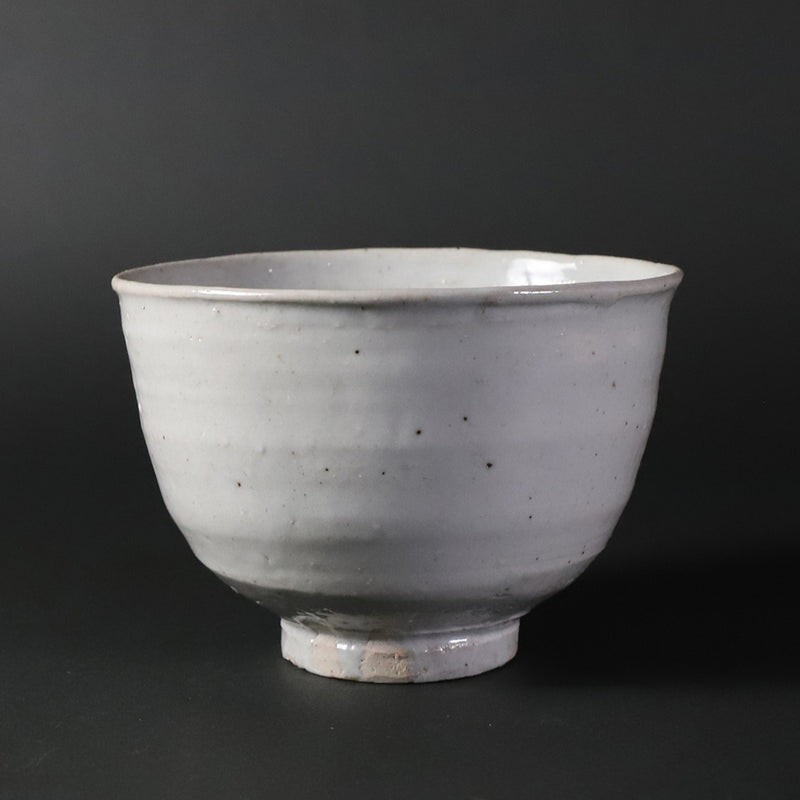 Karatsu White Porcelain Tea Bowl by Yoshihisa Ishii