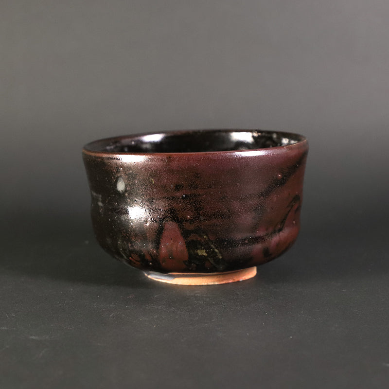 Black Karatsu Tea Bowl by Yasumoto Kajiwara