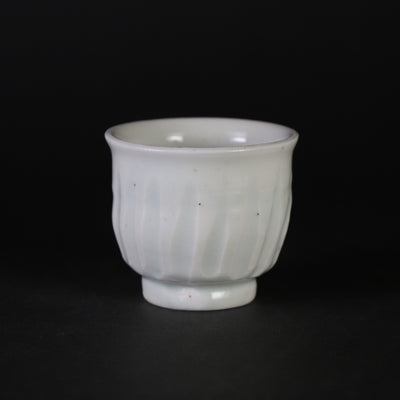White porcelain cup by Hiomi Takesue