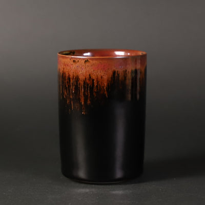 Iron glaze cup by Akio Momota