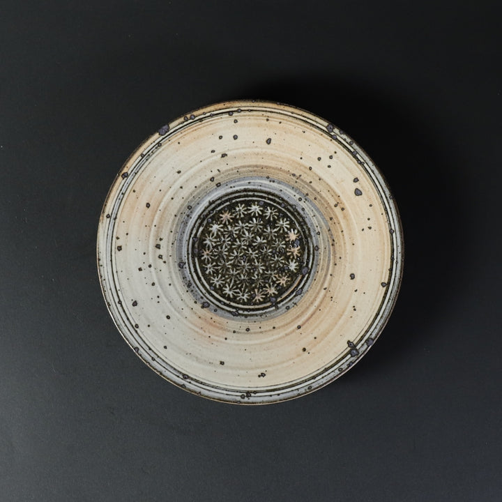 中里太亀 三島皿 2枚セット共箱あり) 中里隆 唐津焼 唐津三島皿