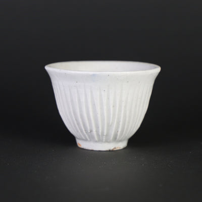 White porcelain cup by Soichiro Maruta