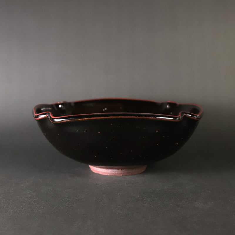 Taki Nakazato Iron glaze square bowl