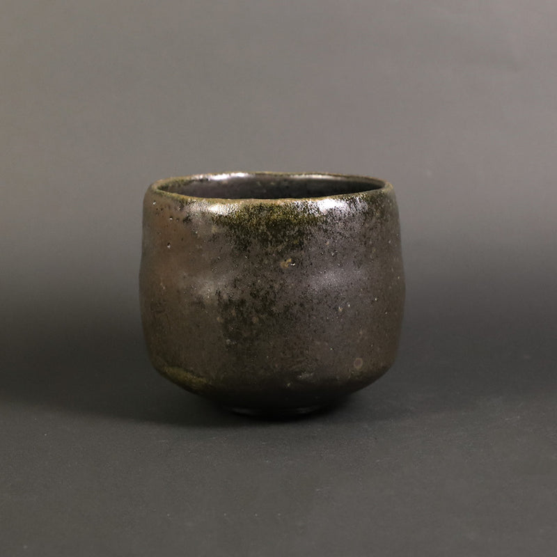Black glaze tea bowl by Naoto Yano
