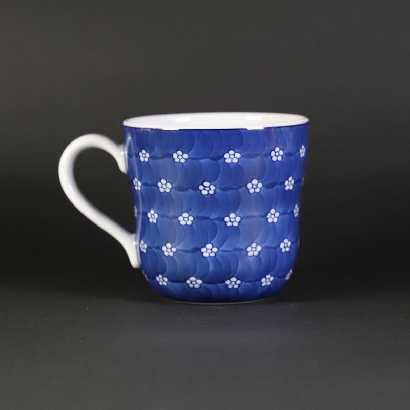 Gen-emon Kiln Sometsuke Plum Pattern Mug Cup