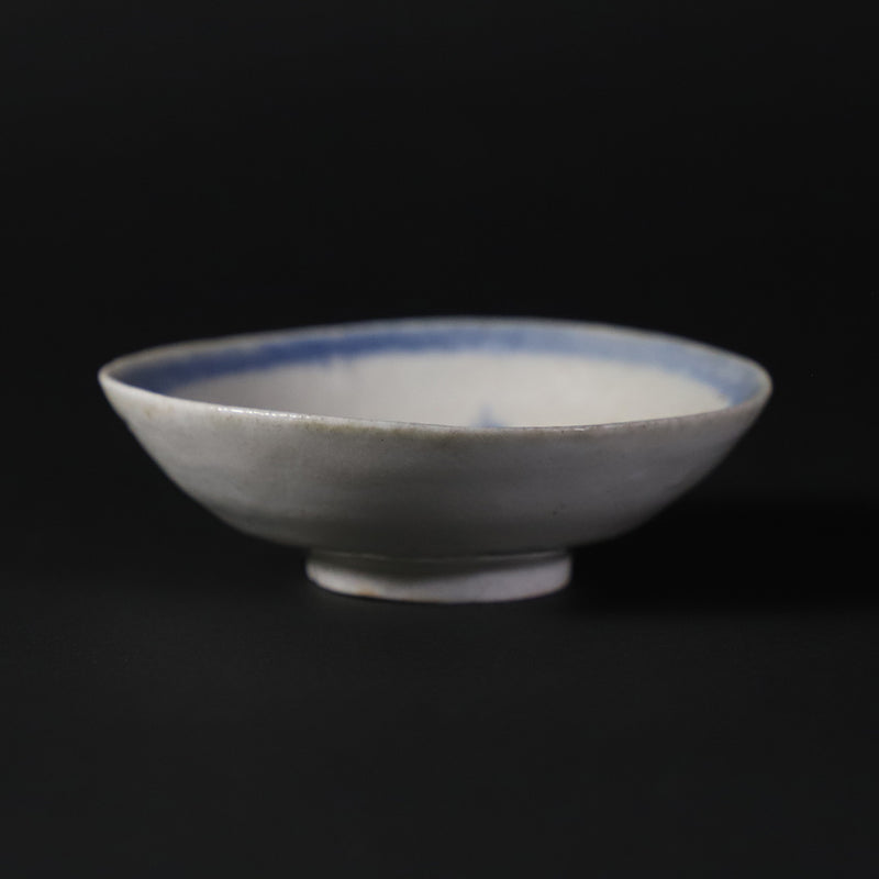 Dyed flat sake cup by Soichiro Maruta