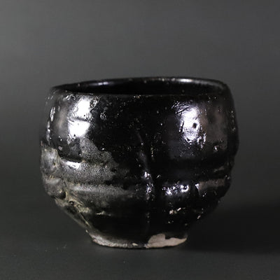 丸田宗彦　作　唐津黒茶盌