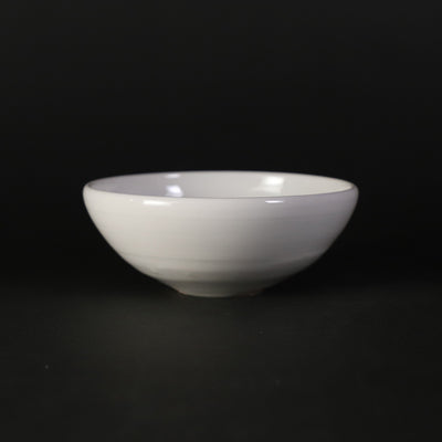 White porcelain sake cup by Takashi Nakazato