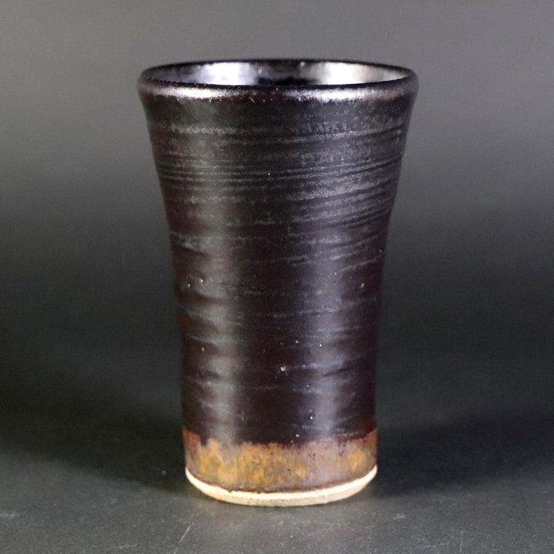 Black Karatsu Beer Cup (Large) by Chiharu Kumamoto