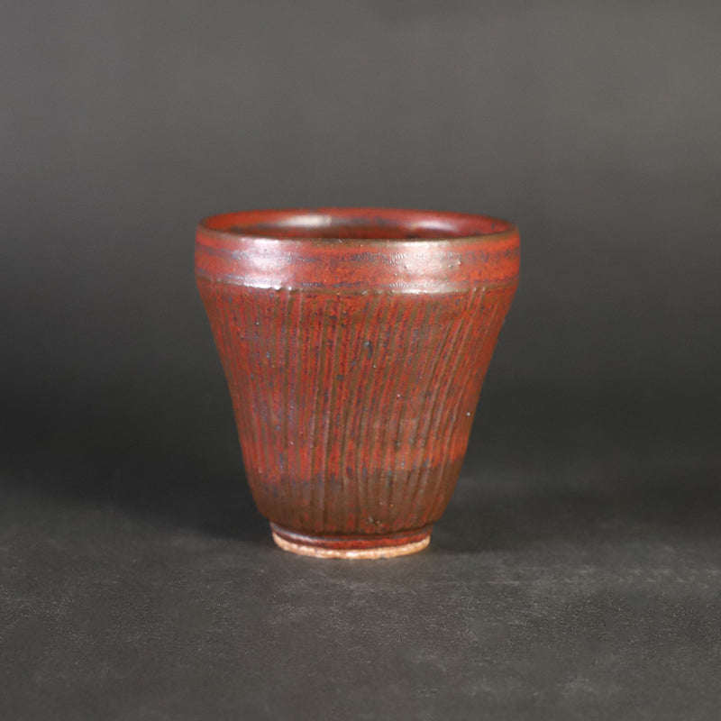 Takashi Nakazato iron red line design tea cup