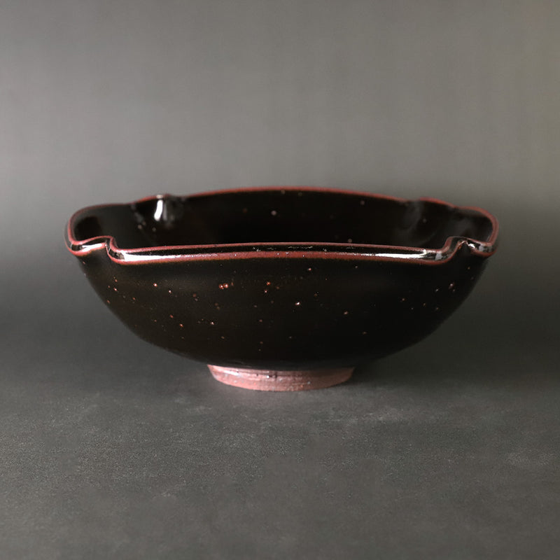 Taki Nakazato Iron glaze square bowl