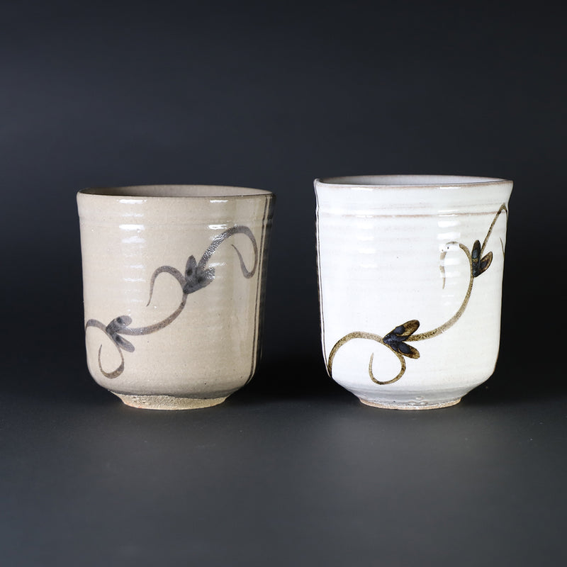 Nakazato Taroemon Kiln Karatsu tea cup (peach) 2 guests
