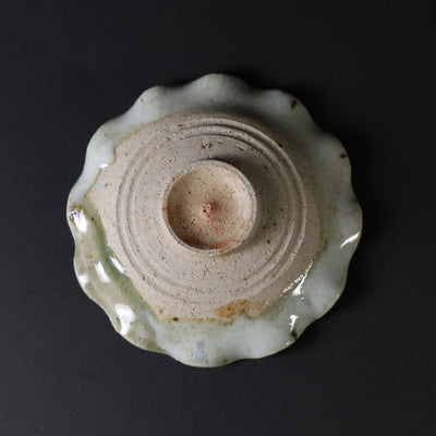 Shuichi Okamoto Korean Karatsu Circular Flower Bean Plate