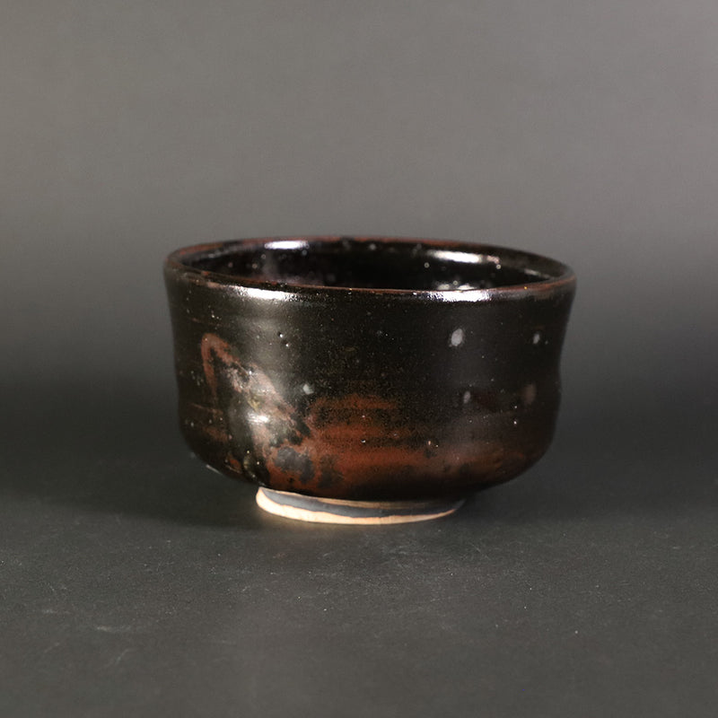 Black Karatsu Tea Bowl by Yasumoto Kajiwara