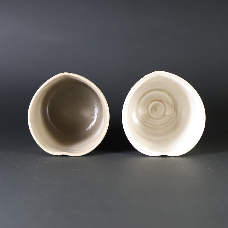 Nakazato Taroemon Kiln Karatsu tea cup (peach) 2 guests