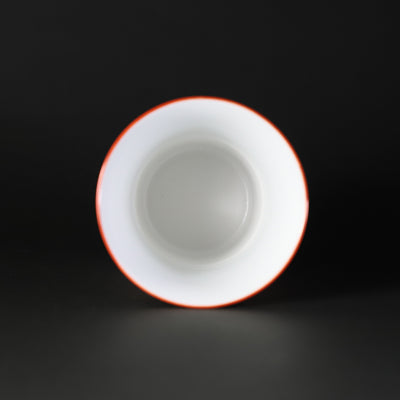 Gen-emon kiln Beer cup with red ink and ripples