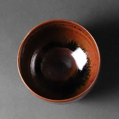 Tenmoku Sake Cup by Akio Momota