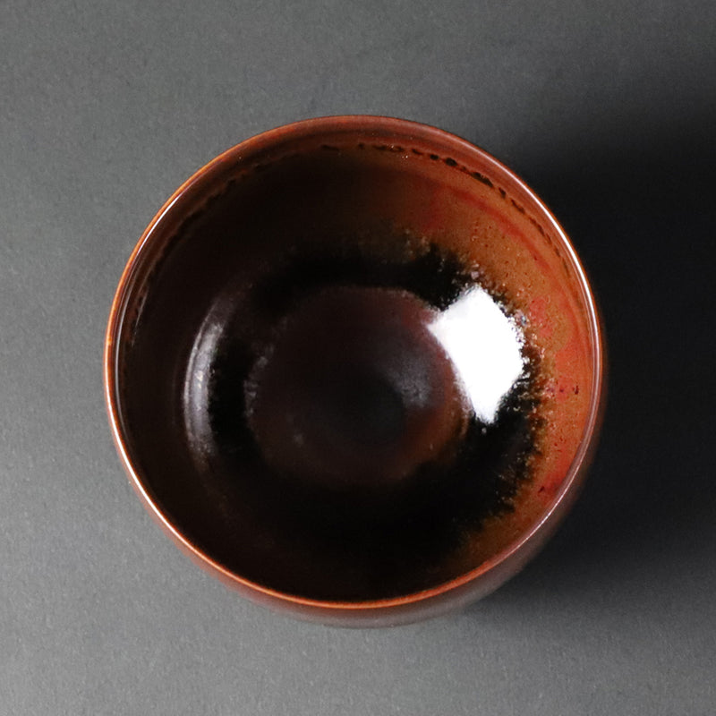 Tenmoku Sake Cup by Akio Momota